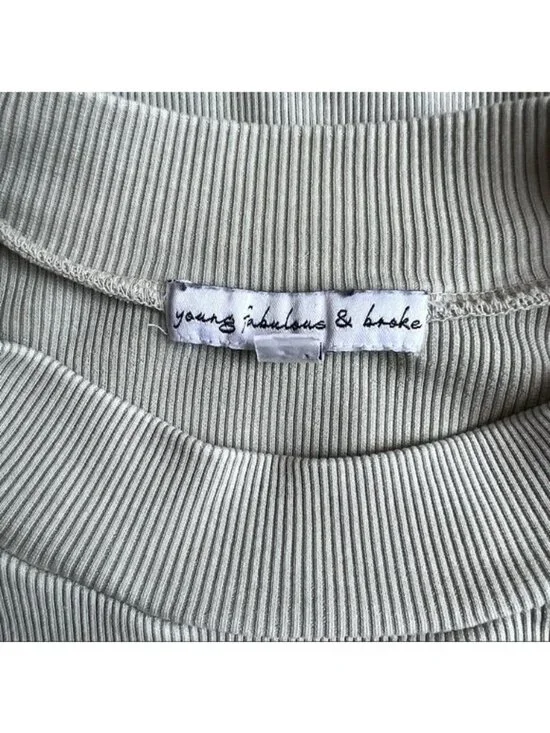 Young Fabulous & Broke Long Sleeve Mock Neck Dress - M - Picture 3 of 7